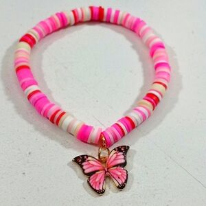 Handmade Multicolored Clay Bead Bracelet Jewelry 298